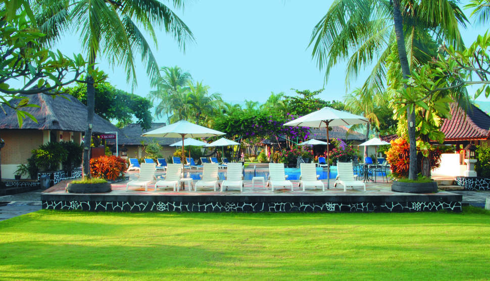 Een foto van het terras bij Aneka Lovina Villas & Spa