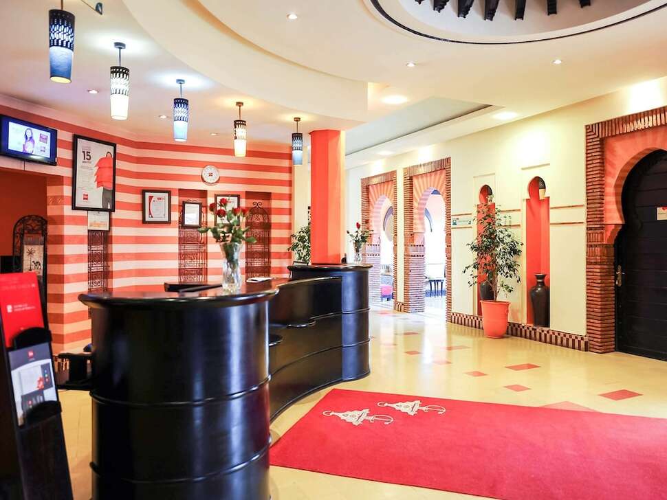 Een foto van het interieur van Ibis Marrakech Palmeraie