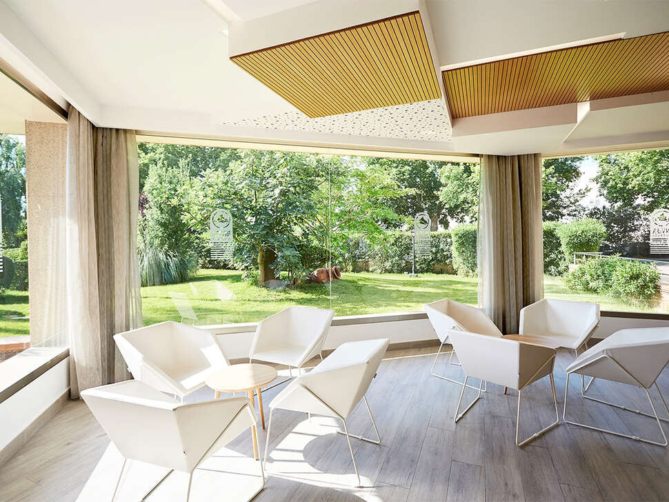 Een foto van het interieur van Invisa Hotel Es Pla