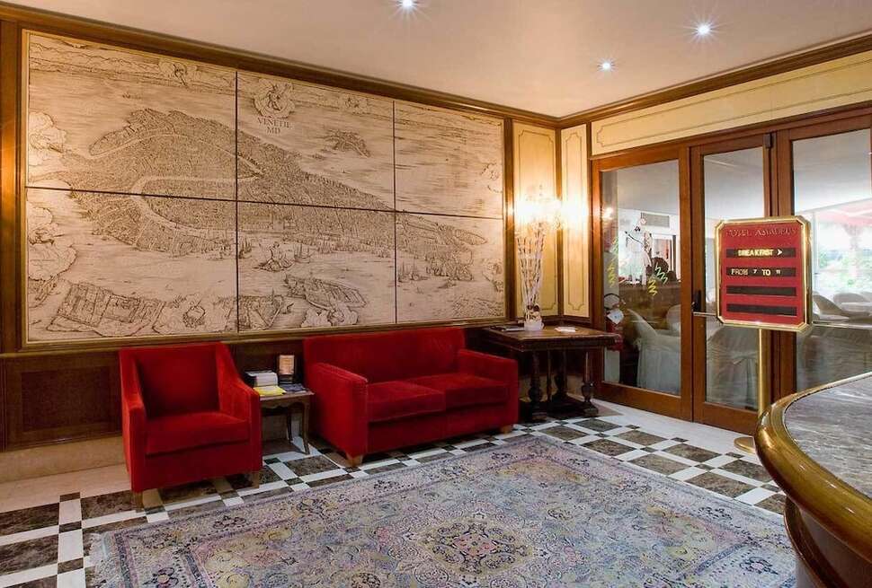 Een foto van het interieur van Hotel Amadeus