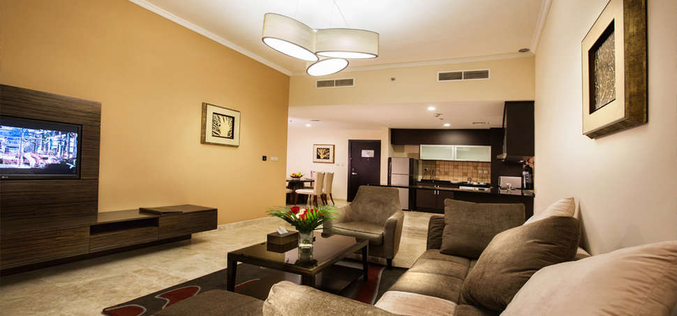 Een foto van het interieur van Marriott Hotel Production City Dubai
