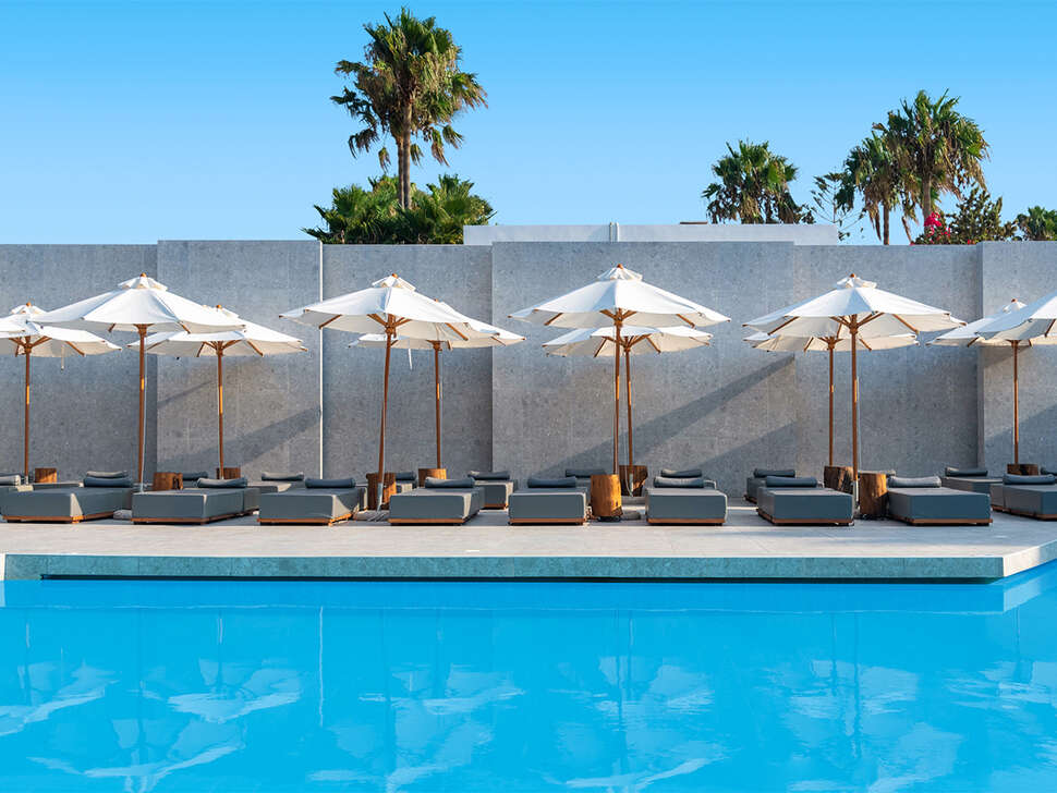 Ein Foto vom Pool im Diamond Boutique Hotel