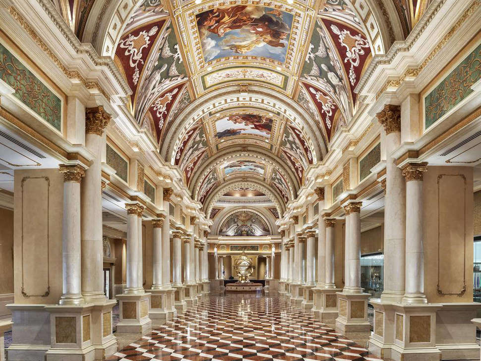 Een foto van het interieur van The Venetian Resort & Casino