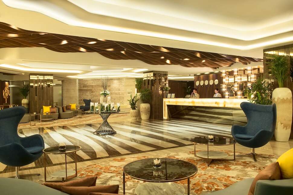 Een foto van het interieur van Gulf Court Hotel Business Bay