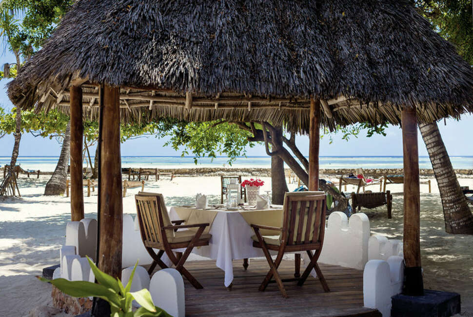 Een foto van het terras bij Diamonds Mapenzi Beach