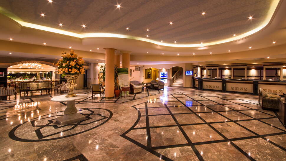 Een foto van het interieur van Hotel Aqua