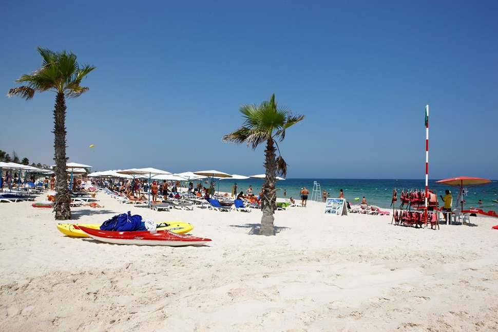 Een foto van het strand bij El Mouradi Port El Kantaoui