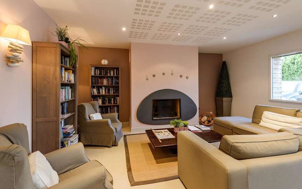 Een foto van het interieur van Les Hauts de la Houle