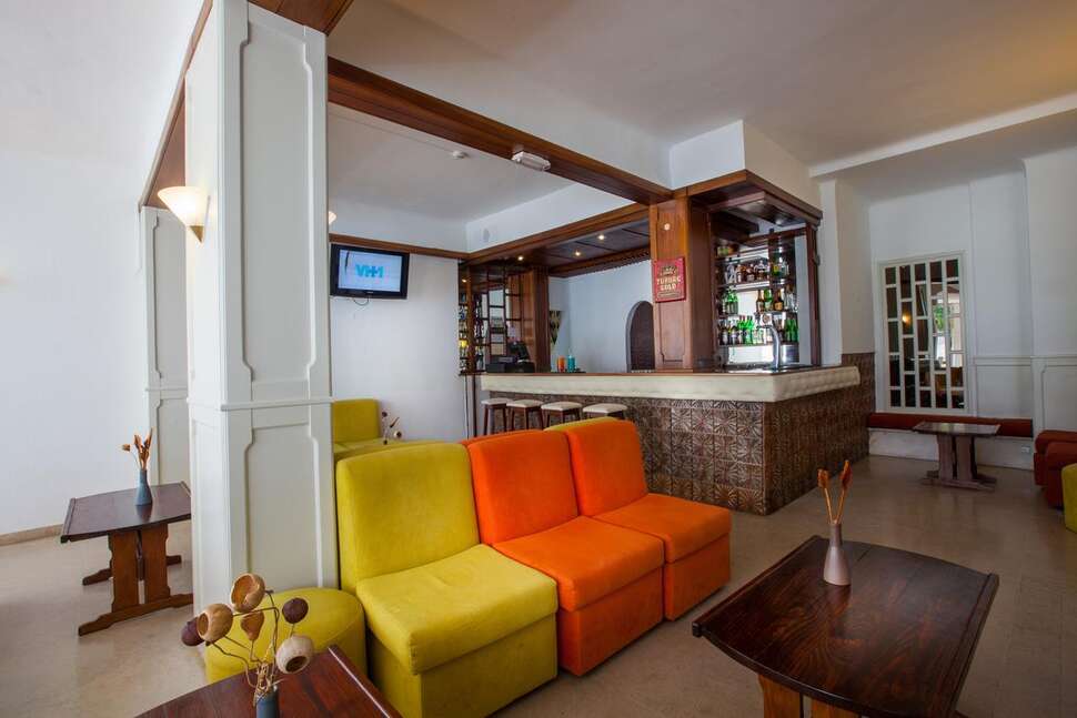 Een foto van het interieur van Hotel Atismar