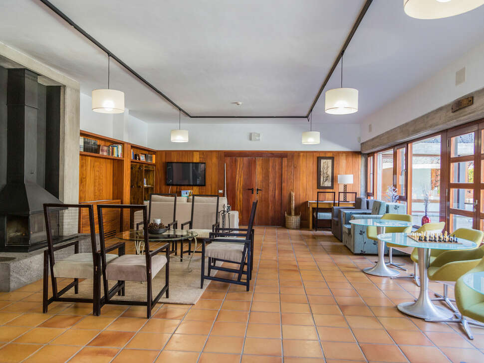 Een foto van het interieur van La Casona del Patio