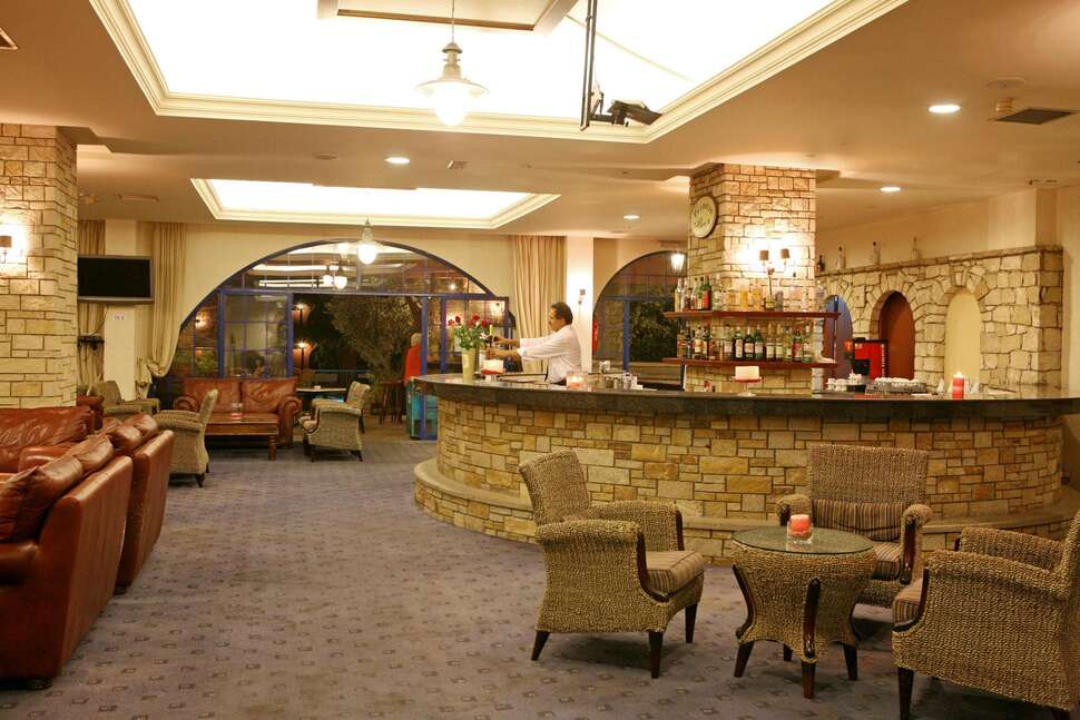 Een foto van het interieur van Navarria Hotel