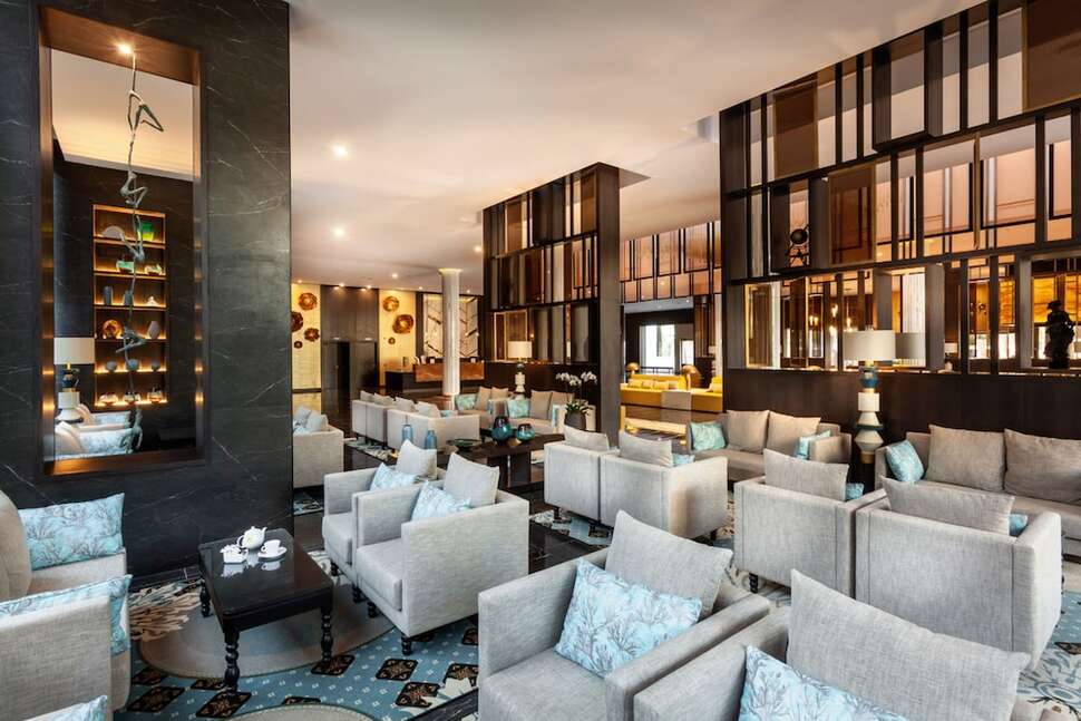 Een foto van het interieur van Riu Palace Oasis