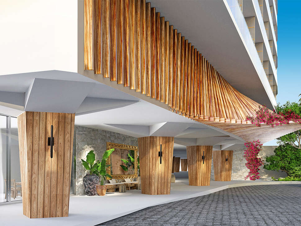 Een foto van de buitenkant van Dreams Curacao Resort Spa & Casino