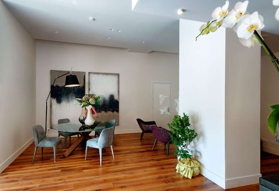 Een foto van het interieur van Hotel Politeama