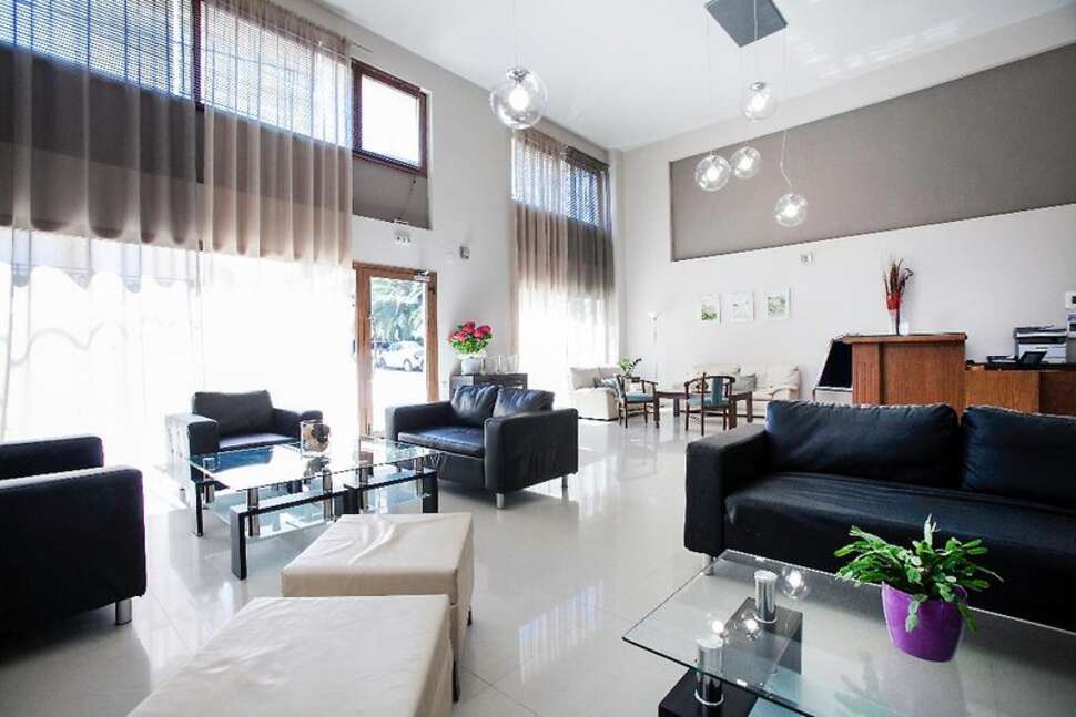 Een foto van het interieur van Hotel Simeon
