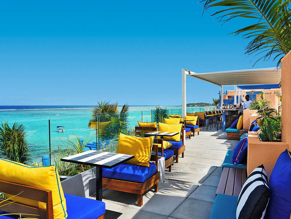 Een foto van het terras bij Salt of Palmar