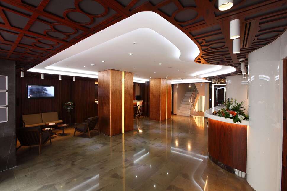 Een foto van het interieur van Victory Hotel & Spa