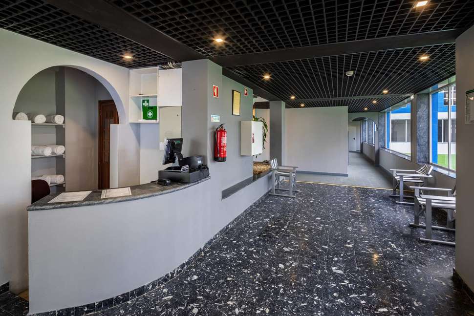 Een foto van het interieur van Hotel Navegadores
