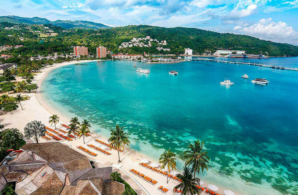 Ein Foto vom Strand beim Moon Palace Jamaica