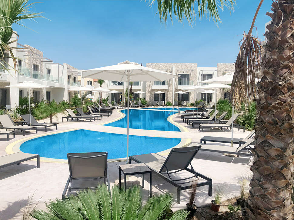 Een foto van het zwembad bij Oneiro Boutique Hotel