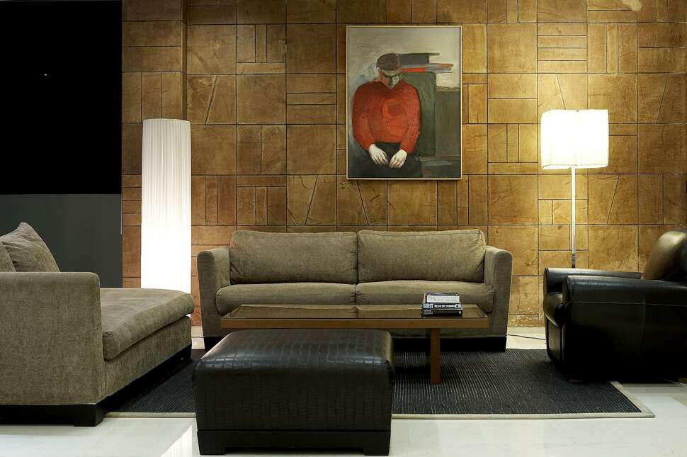 Een foto van het interieur van Angela Hotel Downtown Rooms