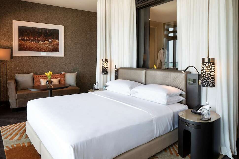 Een foto van een overzicht van Grand Hyatt Abu Dhabi Hotel & Residences Emirates Pearl