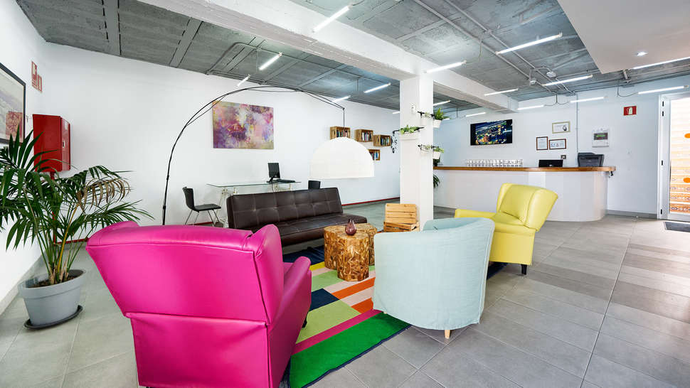 Een foto van het interieur van Bungalows Nido del Aguila