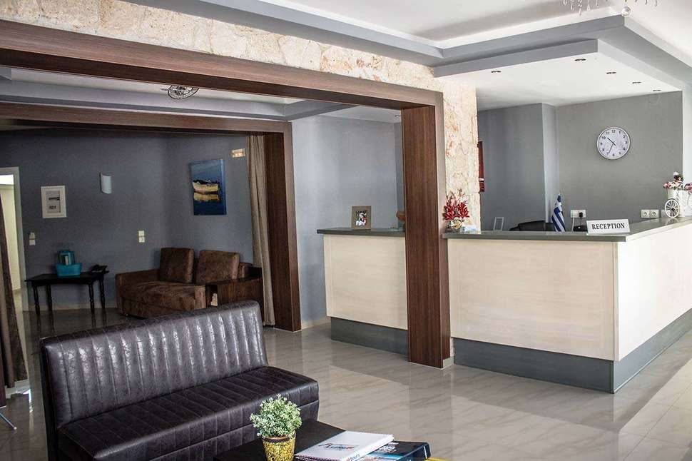 Een foto van het interieur van Ilios Hotel