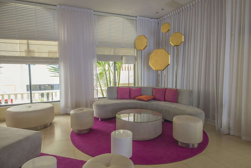 Een foto van het interieur van NYX Cancun