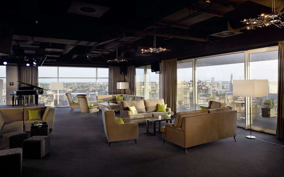 Een foto van het interieur van Lindner WTC Hotel & City Lounge