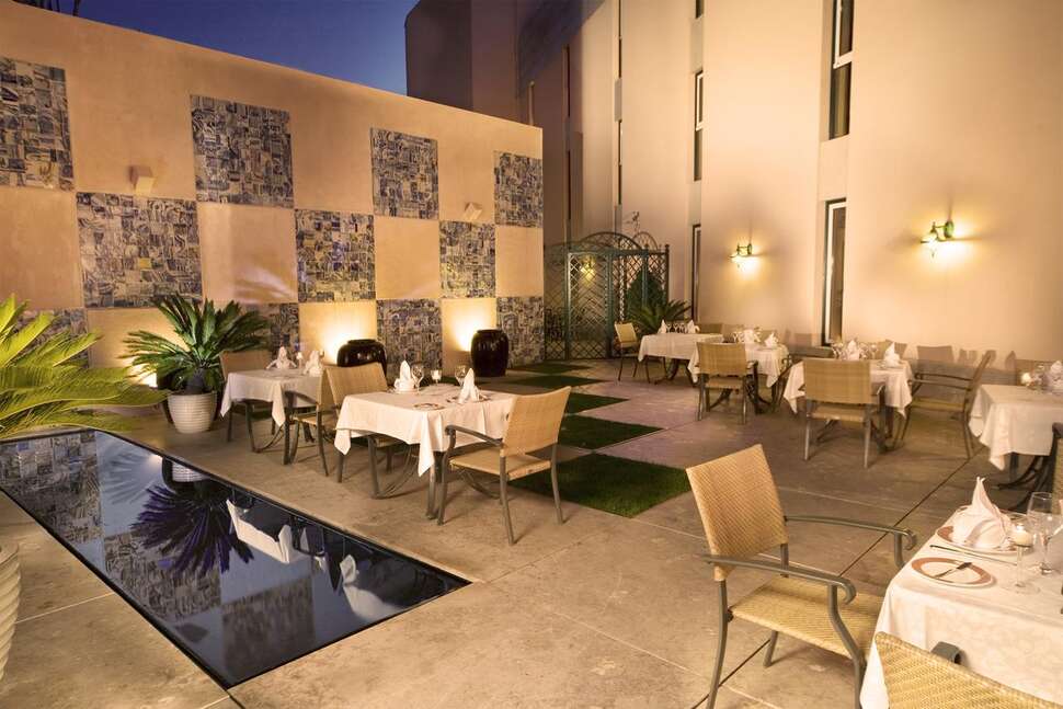 Ein Foto von den Einrichtungen im Real Palacio Hotel