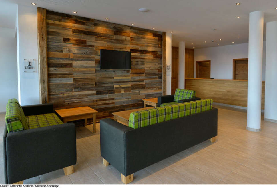 Een foto van het interieur van Alm Hotel Karnten