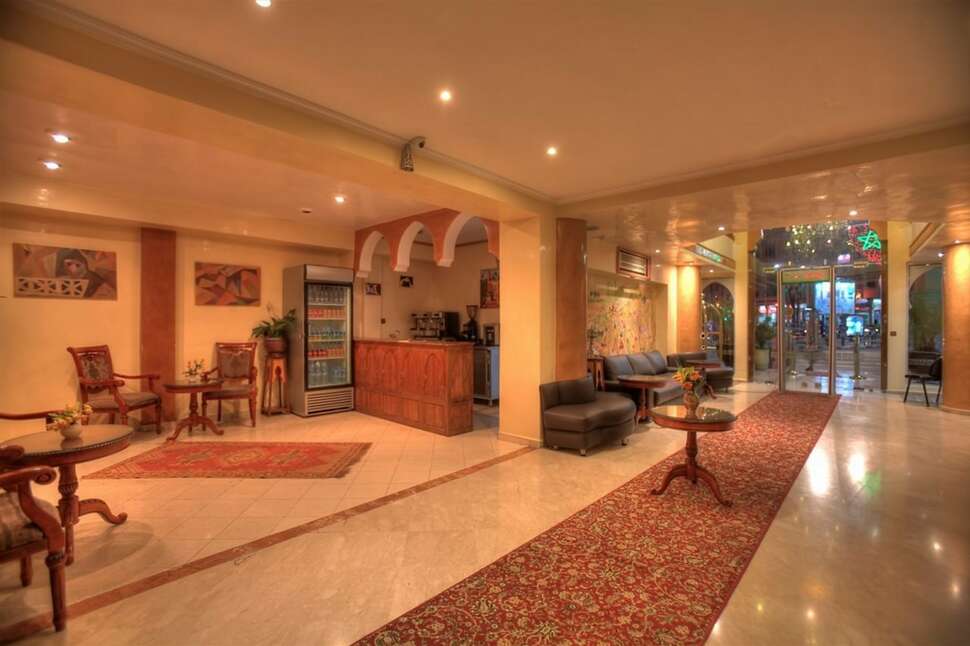 Een foto van het interieur van Hotel Mont Gueliz