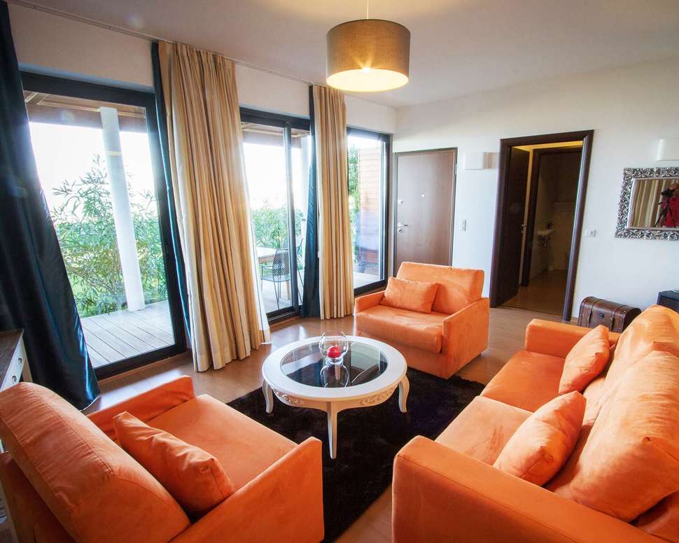 Een foto van het interieur van Hotel San Damianu