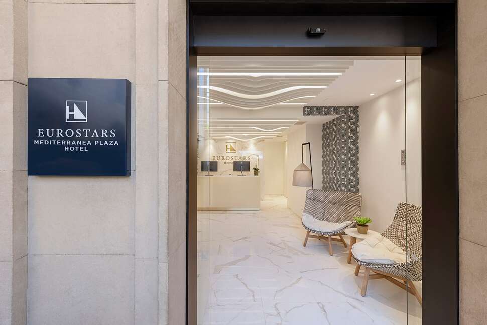 Een foto van het interieur van Eurostars Mediterranea Plaza
