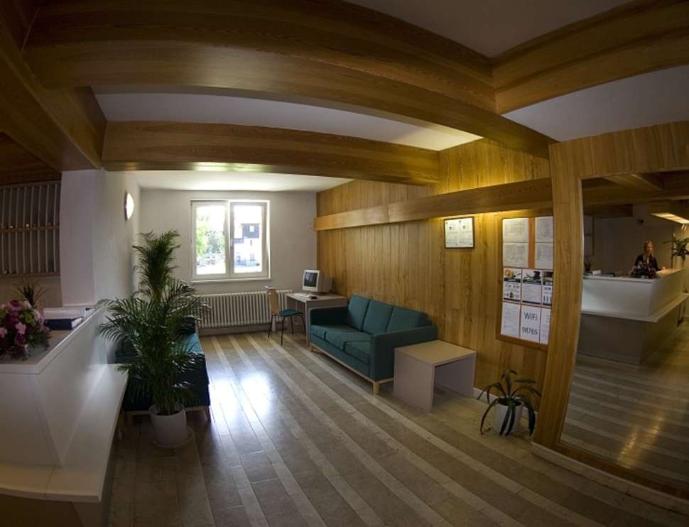 Een foto van het interieur van Hotel Srni