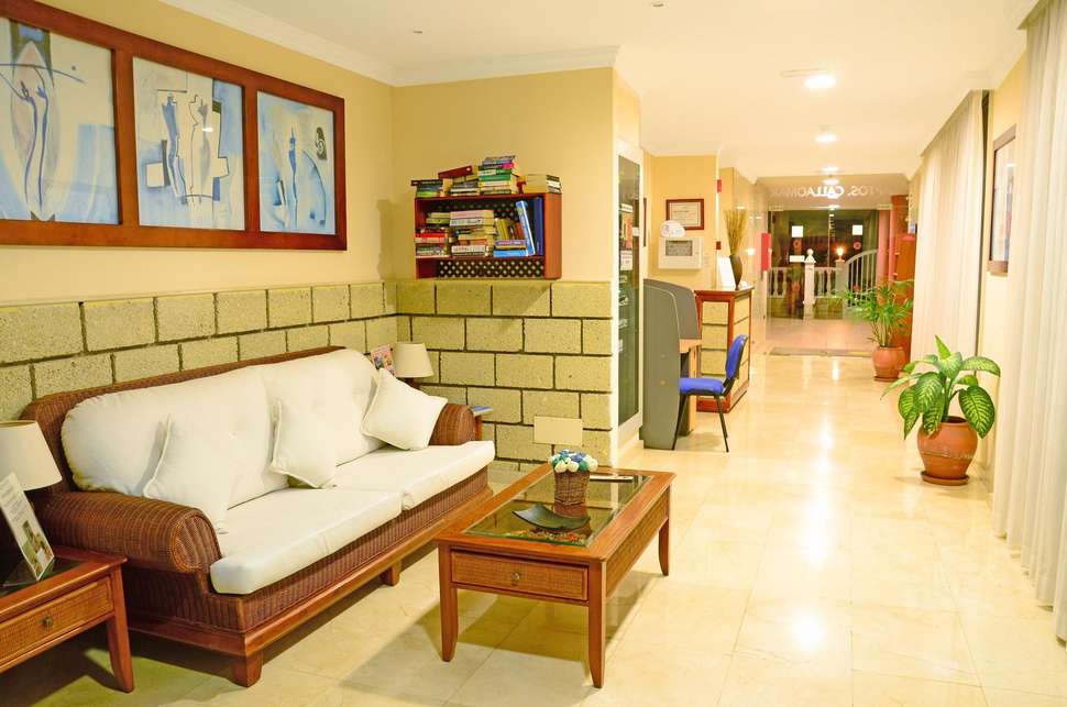 Een foto van het interieur van Appartementen Callaomar