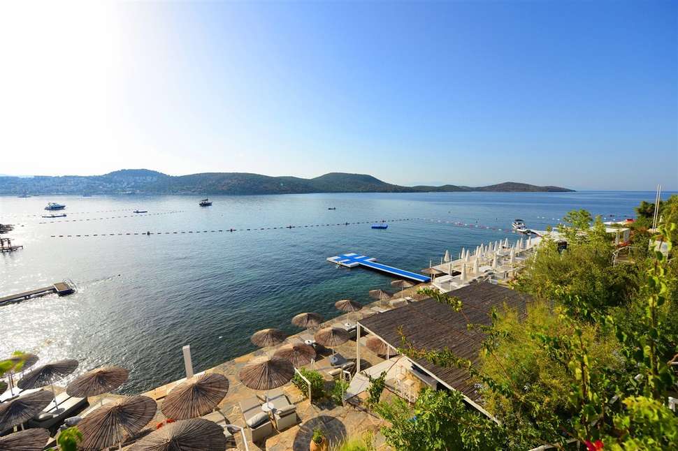Een foto van het strand bij Doria Hotel Bodrum