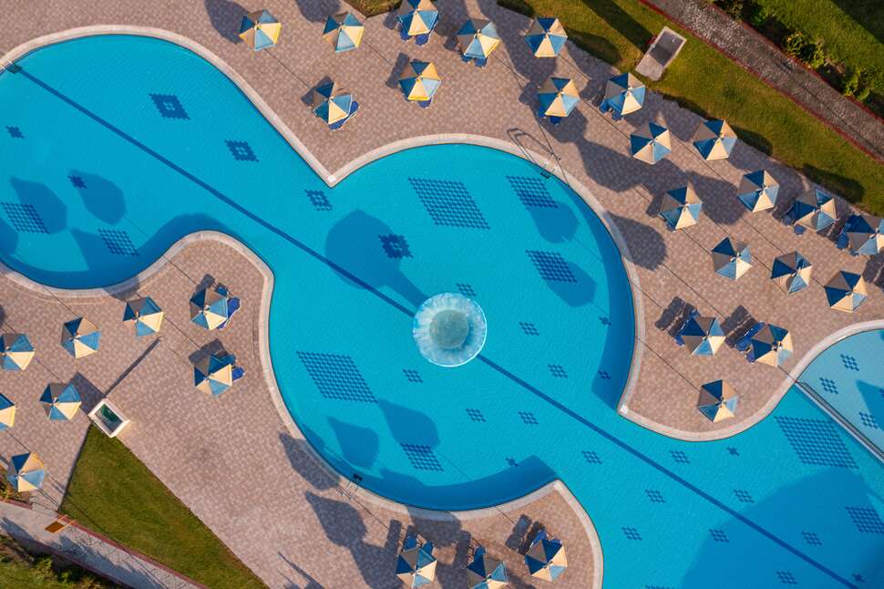 Een foto van het zwembad bij Myrina Beach Hotel
