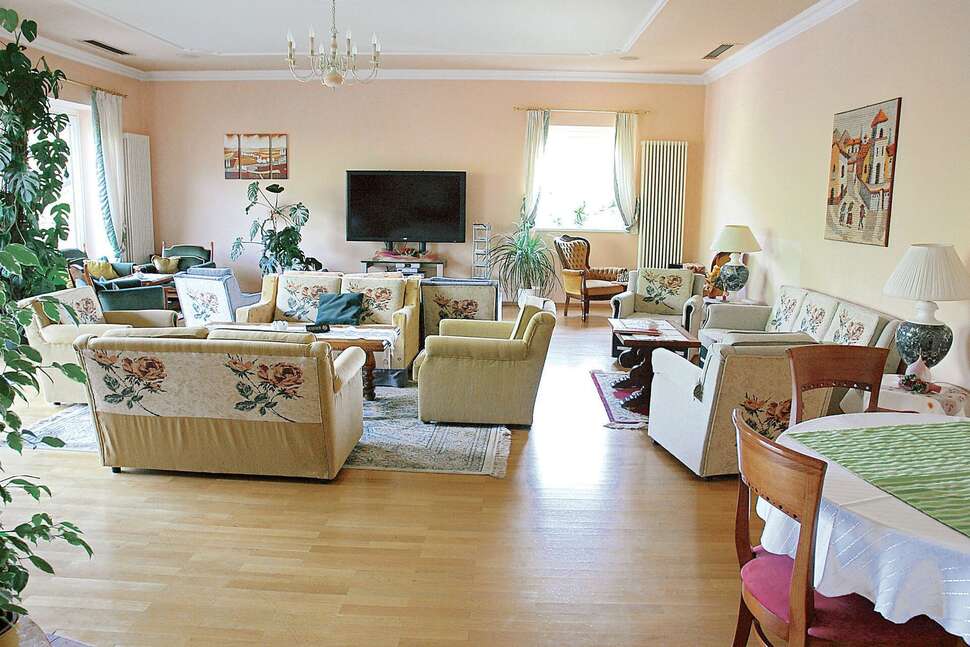 Een foto van het interieur van Aktivhotel Karla