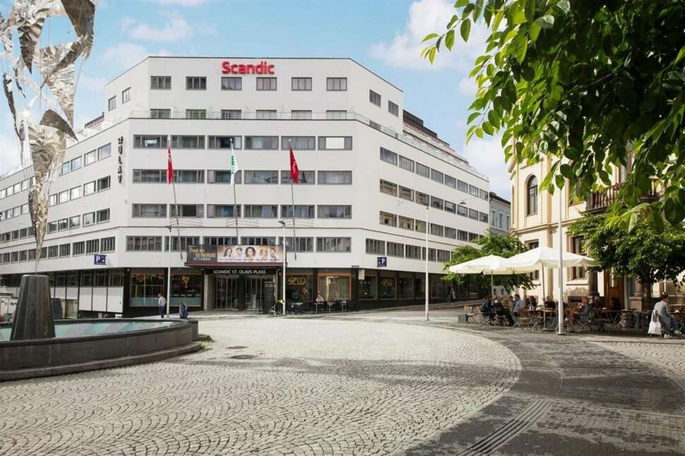 Een foto van de buitenkant van Scandic St. Olavs Plass