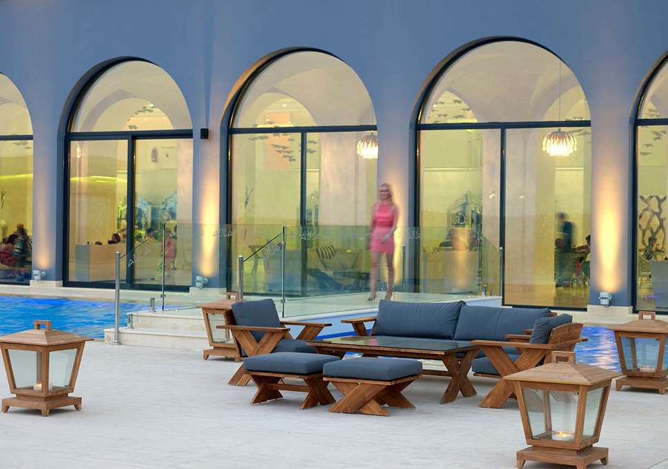 Ein Foto vom Pool im Mitsis Alila Exclusive Resort & Spa