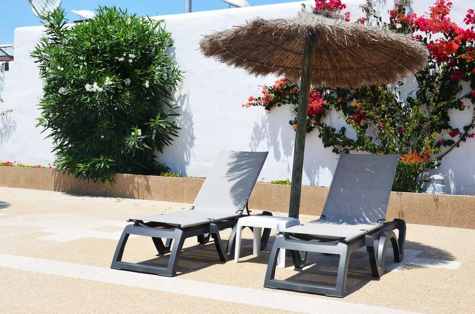 Een foto van het terras bij Aparthotel Vibra San Marino