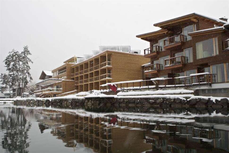 Een foto van de buitenkant van Seehotel Freiberg