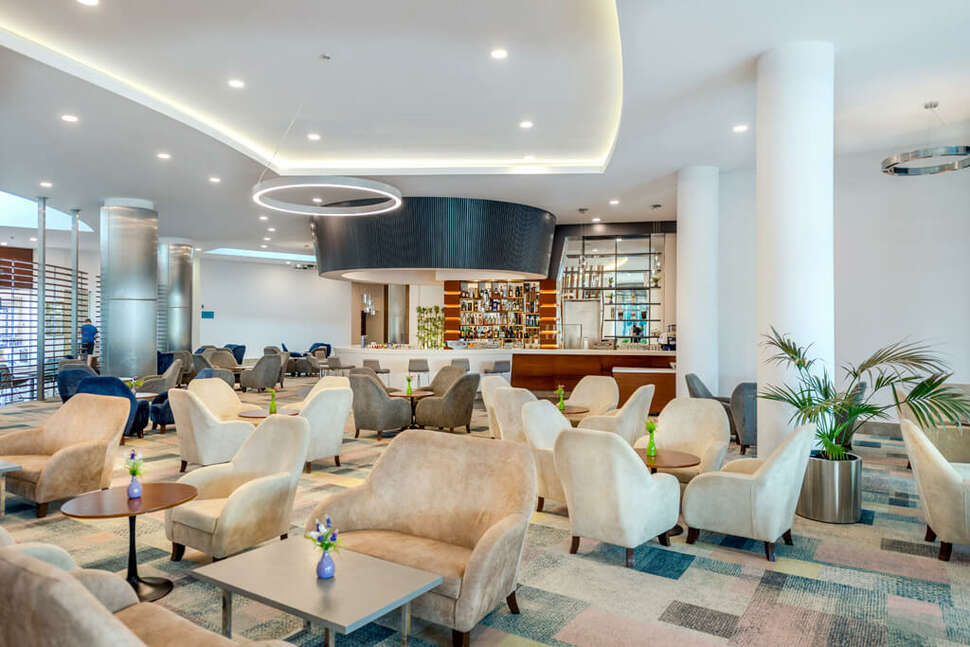 Een foto van het interieur van Hotel Baia Lara