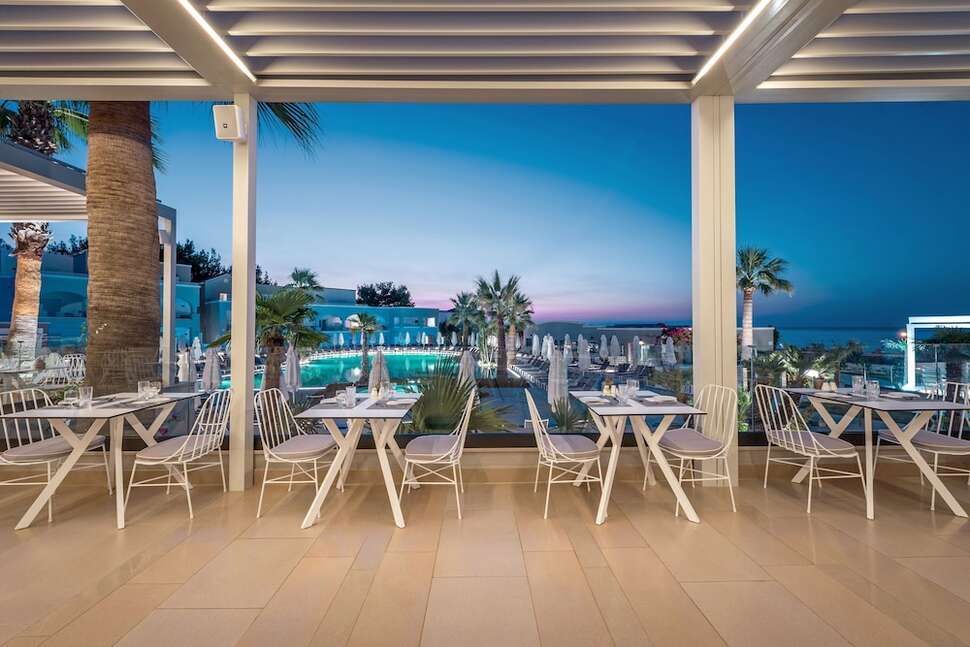 Ein Foto von den Einrichtungen im Mitsis Rodos Village Beach Hotel
