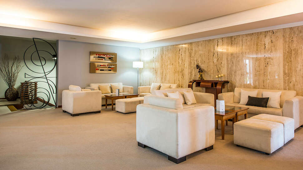 Een foto van het interieur van Sao Felix Hotel Hillside & Nature