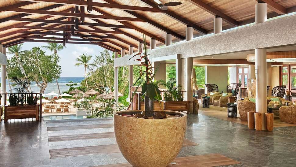 Een foto van het interieur van Kempinski Seychelles Resort