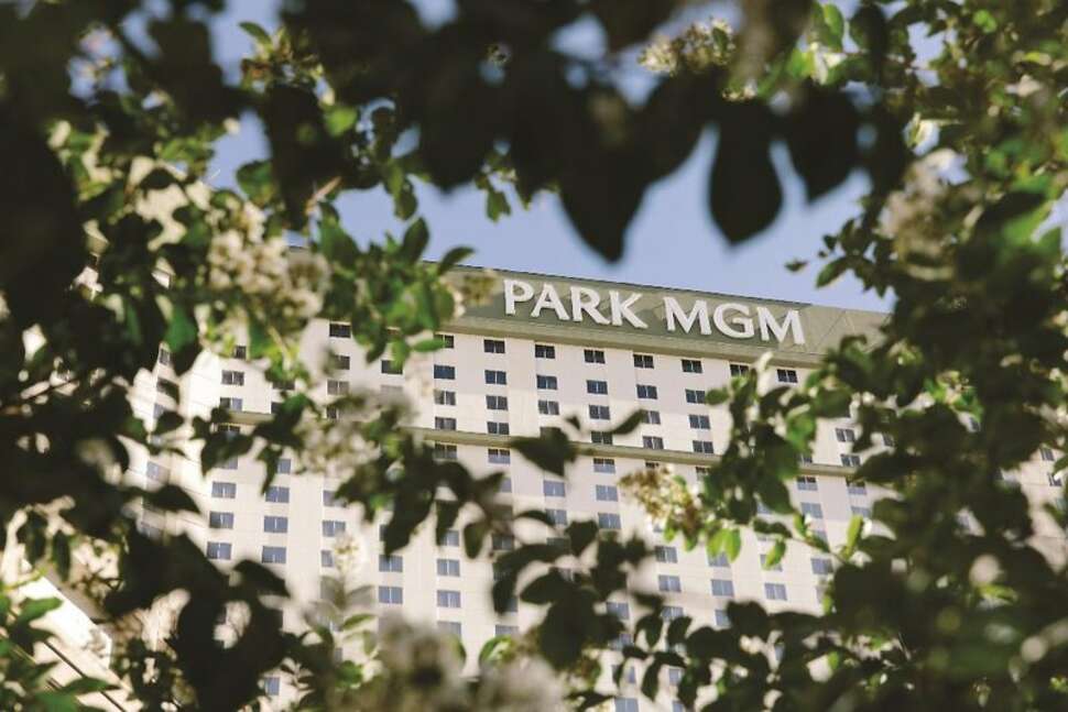 Een foto van de buitenkant van Park MGM Las Vegas