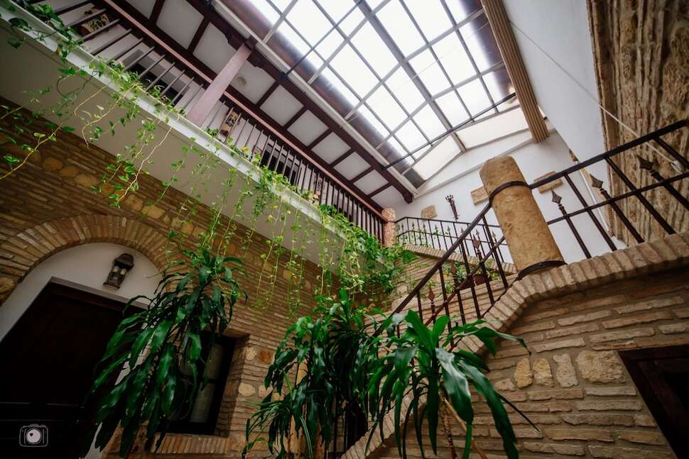 Een foto van het interieur van Hacienda Posada De Vallina